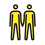 Men Holding Hands SVG Icon